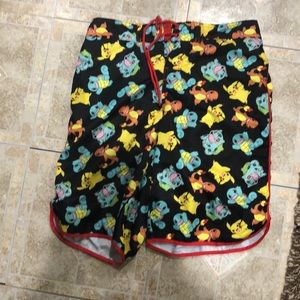 Men’s medium Pokémon swim trunks